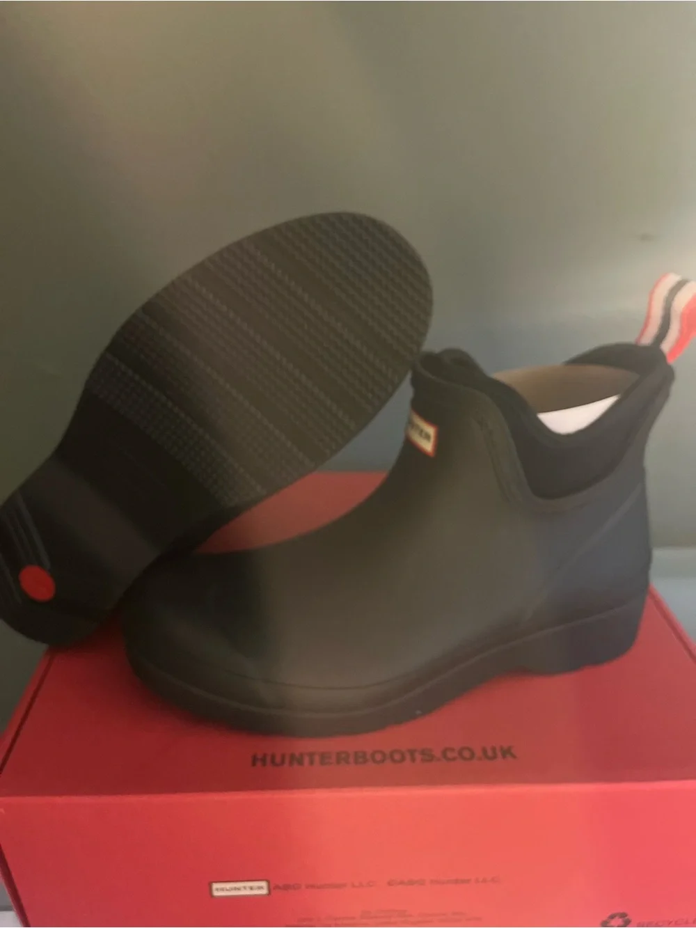 Hunter women’s Black Chelsea Rain Shoes
